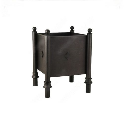 Sheet metal planter - FR010 - irollo - cast iron / galvanized iron / square
