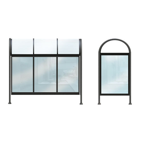 Polycarbonate bus shelter - PEN001 - irollo srl - galvanized iron ...