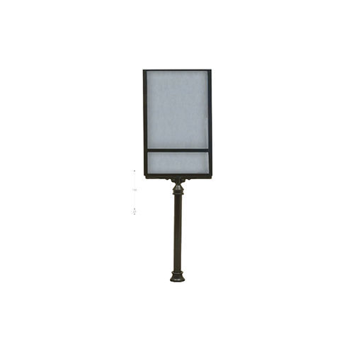 Advertising display panel - PLT002 - irollo - with long legs / urban / cast iron