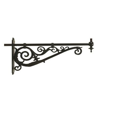 Wrought iron street light bracket - MB007 - irollo - cast iron