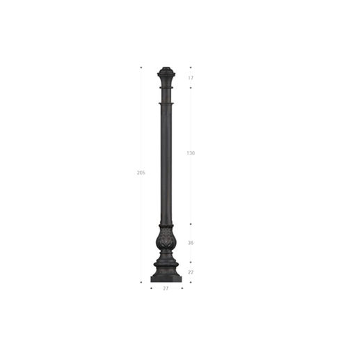 Cast iron pole - PG087 - irollo - lighting / galvanized iron / hot-dip galvanised steel