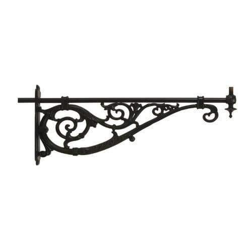 Cast iron lamp post arm - MB006 - irollo - galvanized iron
