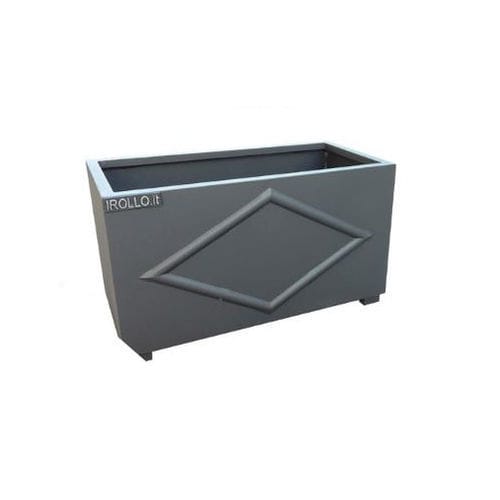 Sheet metal planter - FR022 - irollo - rectangular / contemporary / for hotel