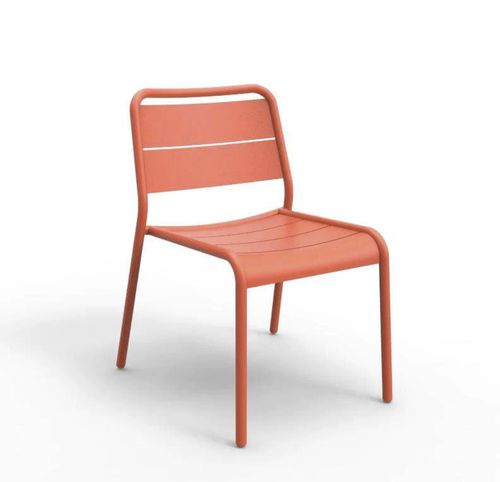 Contemporary garden chair - Rosetta - Zaneti - outdoor / aluminum / aluminum base