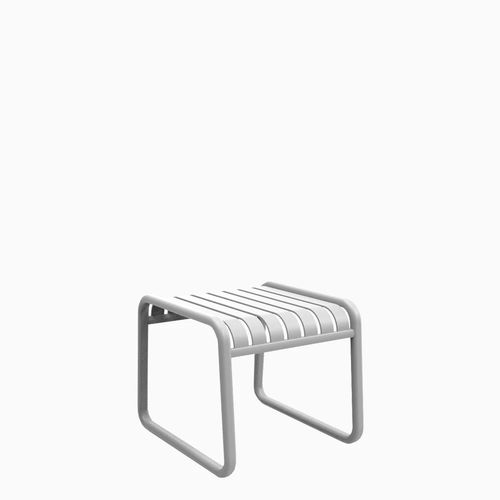 Contemporary side table - Brighton  - Zaneti - aluminium / aluminum base / rectangular
