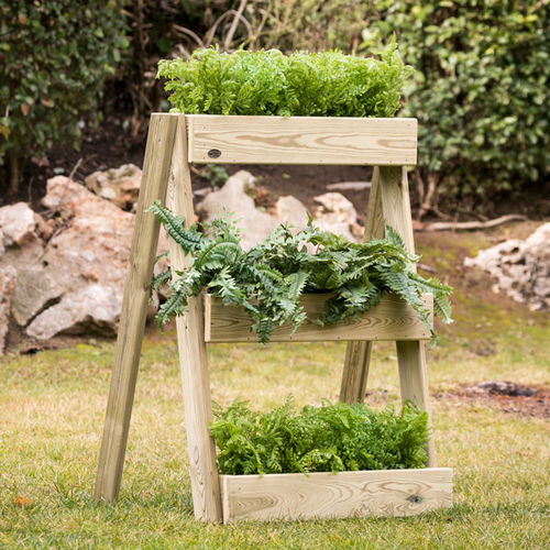 Pine planter - Stand Line - Hortalia - rectangular / vertical / contemporary