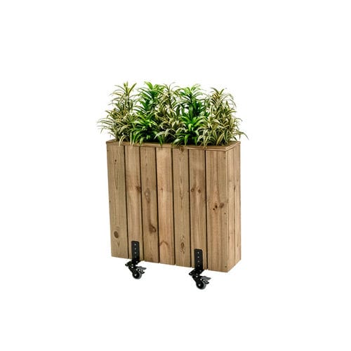 Wooden planter - J75R - Hortalia - rectangular / modular / wheeled