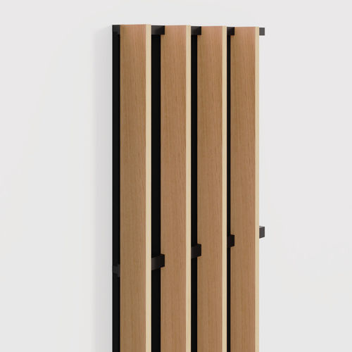 Acoustic wall panel - WL V4 90 - Woodslines - for ceiling / solid wood / oak