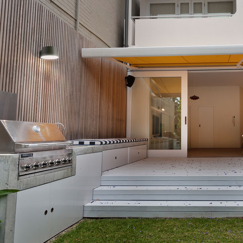 Contemporary wall light - AUSTRIA - Hofflights - outdoor / aluminum / glass