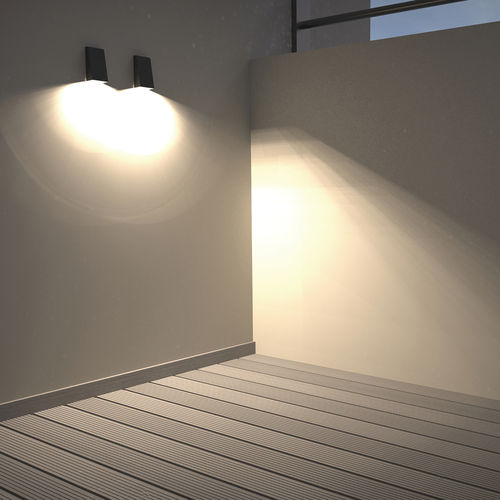 Contemporary wall light - NAMIBIA - Hofflights - outdoor / aluminum / PC