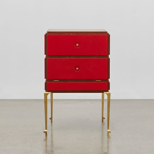 Contemporary bedside table - PH - ToneArt Interior - oak / solid wood / mahogany