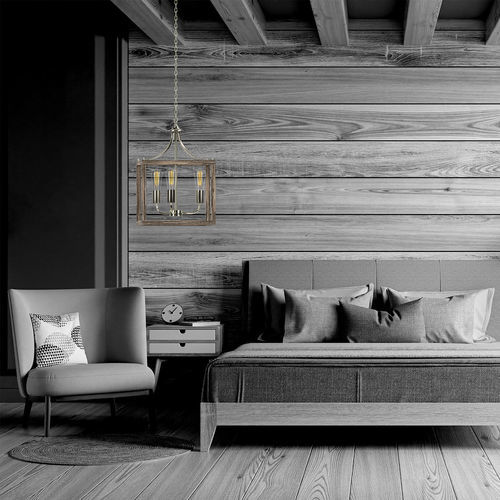 Pendant lamp - GABBIA - Ambiate Lighting - nickel / wood / contemporary