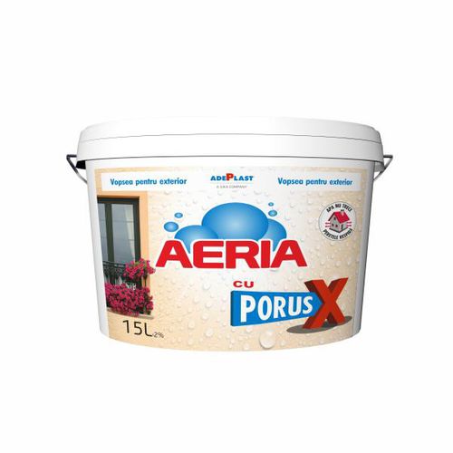 Decorative paint - AERIA WITH PORUS X  - AdePlast - outdoor / for wall / white