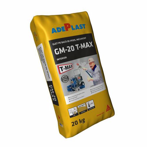 Finishing plaster - GM T-MAX  - AdePlast - filling / vapor-permeable / UV-resistant