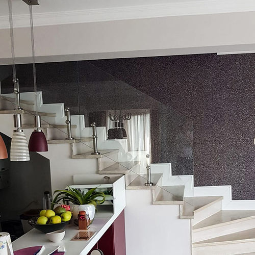Glass railing - Transparent Design SRL - aluminum / stainless steel / glass panel
