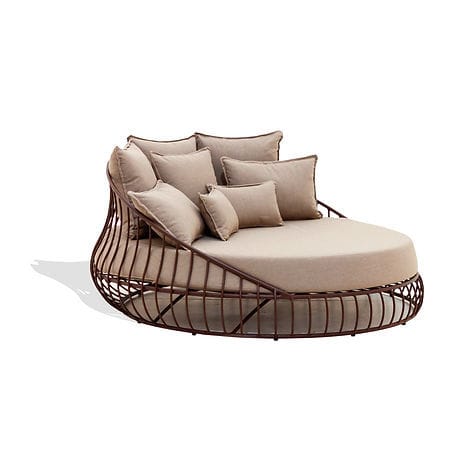 Round sofa - IKAL - Sergio J. Matos - contemporary / fabric / with armrests