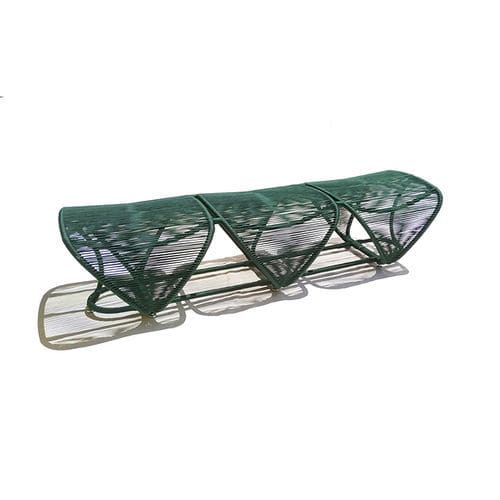 Contemporary bench - TATURANA - Sergio J. Matos - stainless steel / rope / without backrest