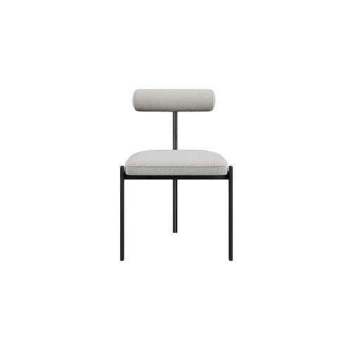 Contemporary chair - Caillou - LIU JO Living - indoor / fabric / metal base