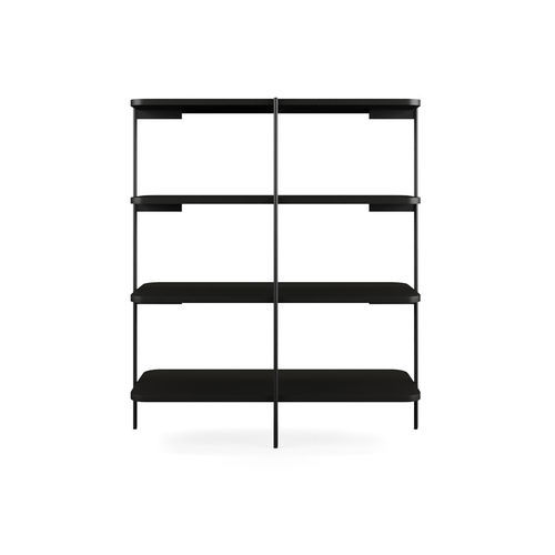 Contemporary shelf - Caillou - LIU JO Living - walnut / lacquered MDF ...