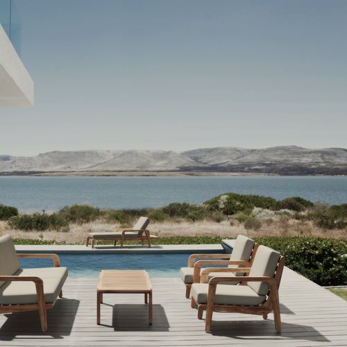 Contemporary lounge chair - CYNARA - Model No. Furniture - cherrywood / elm / cherrywood