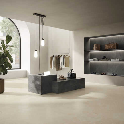 Porcelain stoneware tile - MOONSTONE - CERDOMUS - slate / matte / indoor
