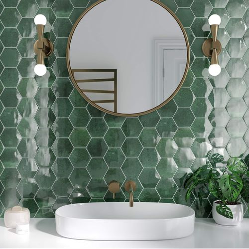 Porcelain hexagonal tile - ARTISAN - CERAMICA RIBESALBES - matte / high-gloss / indoor