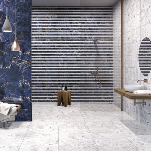 Porcelain stoneware tile - SPACE  - RINO SERAMIK PORSELEN - polished / indoor / bathroom
