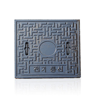 Cast iron manhole cover - E600 - Hebei Zhenhan Casting Co.,Ltd - square / with built-in lid
