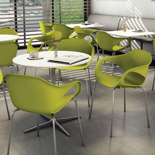 Contemporary visitor chair - Stay - Cavaletti S/a - indoor / polypropylene / steel base
