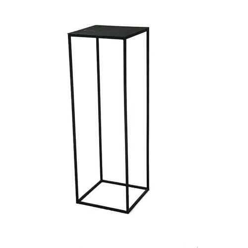 Contemporary high occasional table - Solitaire - SAS Socles et Supports - steel / steel base / square