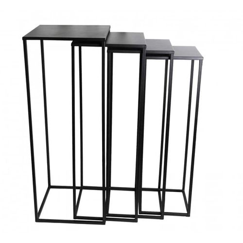 Contemporary pedestal - Quatuor - SAS Socles et Supports - steel / custom / for sculpture
