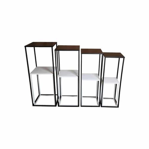 Contemporary pedestal - Quatuor et Quatuor (S) - SAS Socles et Supports - steel / custom / for sculpture