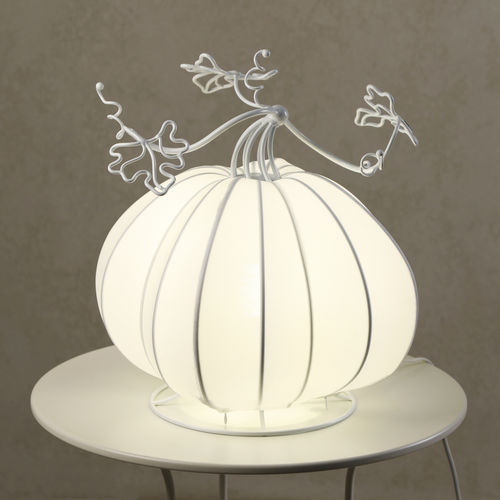 Table lamp - SMALL PUMPKIN - ARTBUZ creative workshop - metal / fabric / original design