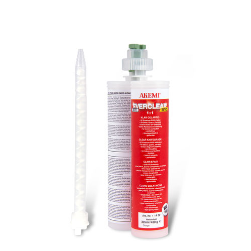 Cover adhesive paste - EVERCLEAR 510  - Akemi - fixing / jointing / polyurethane