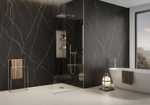 Porcelain stoneware stone slab - SAINT LAURENT - Arklam - cladding