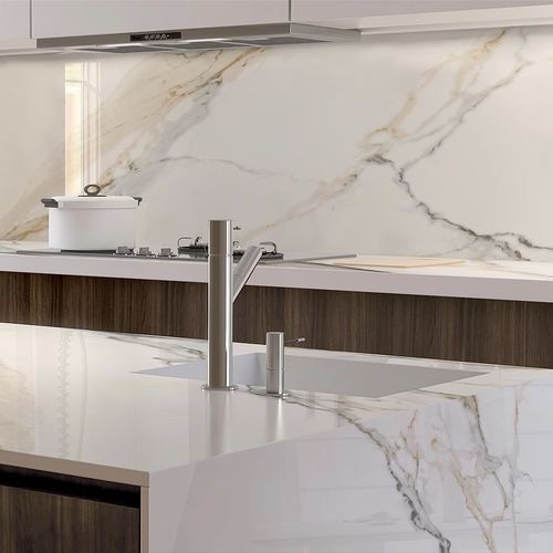 Porcelain stoneware stone slab - ATLANTIS  - Arklam - for floor / for wall / for countertop