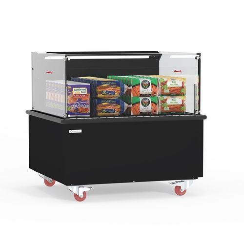 Island refrigerated display case - CRYSTAL R - HYDRACOOLING LDA - for shop / for restaurant / black