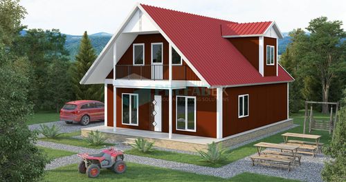Prefab house - 134 - prefabex - modular / contemporary / two-story