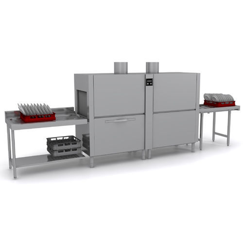 Conveyor dishwasher - RIVER MULTI 414.1 - ELETTROBAR - for commercial kitchen / free-standing / drying
