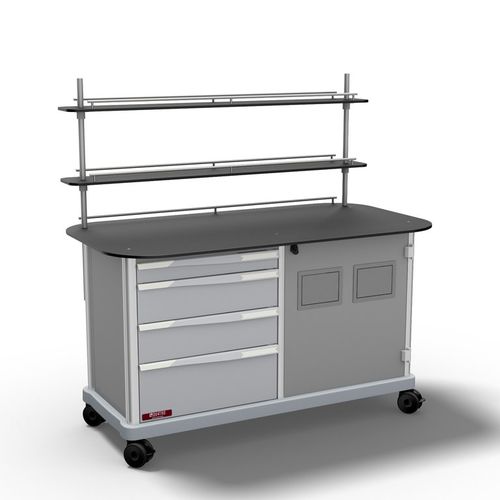 Contemporary sideboard - 4SIDEBOARD 3 - QUATRO S.R.L. - aluminum / stainless steel / ABS