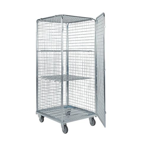 Roll container trolley - RA - QUATRO S.R.L. - commercial / transport / wire mesh