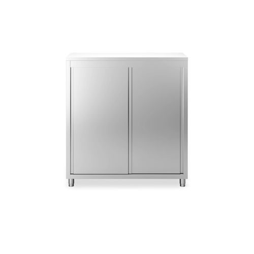 Contemporary storage cabinet for kitchen - TULS - stainless steel / commercial / furnace