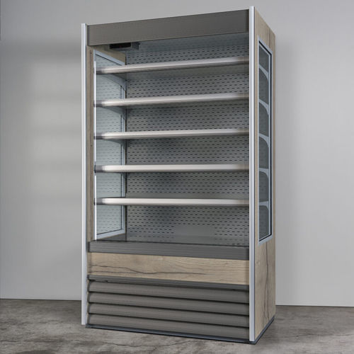 Shelf refrigerated display case - ALASKA MAXI - Fogal Refrigeration srl - for shop / metal / aluminium