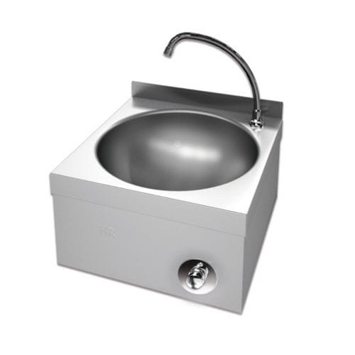 Countertop hand basin - LAVMS - FAINCA HR - rectangular / stainless steel