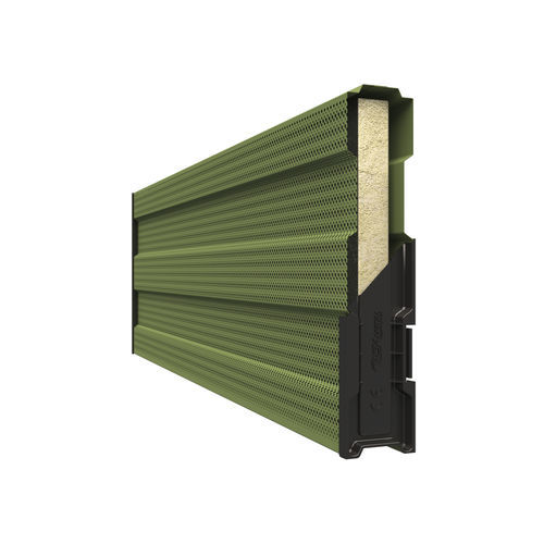 Noise barrier with modular panels - INSA P68 - Insametal - galvanised steel / stone wool / for roads