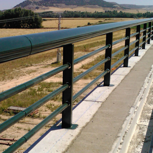 Steel railing - ADIF - Insametal - with bars / outdoor / for decks