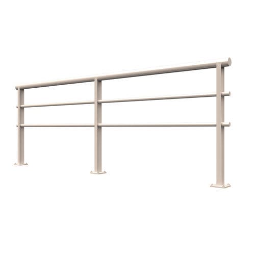 Galvanised steel railing - INSA-24 - Insametal - with bars / outdoor / for public space