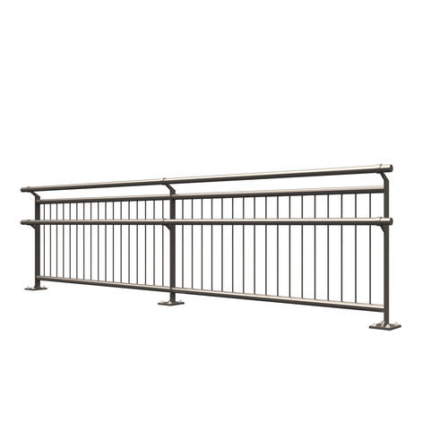 Galvanised steel railing - INSA-26 - Insametal - with bars / outdoor / for public space