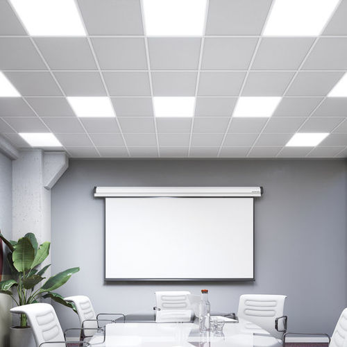 Mineral fiber suspended ceiling - AMF THERMATEX Alpha - Knauf Ceiling Solutions - tile / for office / for clean rooms
