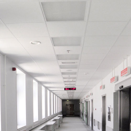 Mineral fiber suspended ceiling - AMF THERMATEX Thermaclean - Knauf Ceiling Solutions - vinyl / tile / indoor